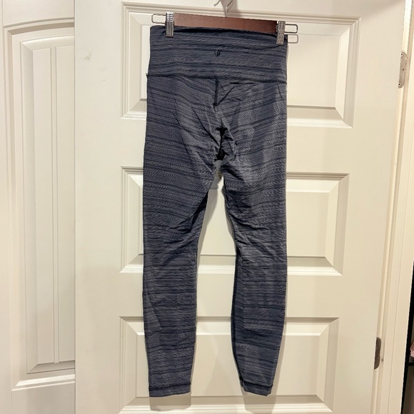 Lululemon High Times Pant Luxtreme Stripe Deep Coal Black Women's Small 4/6 - Picture 4 of 5